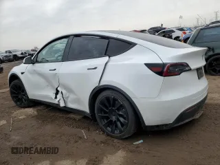 2020 Tesla Model Y Long Range with VIN 5YJYGDEE8LF008346, listed as a Copart auction lot 52863725 with 60,378 mi miles and Salvage Title. Bid and sale history available at DreamBid. Image 2.