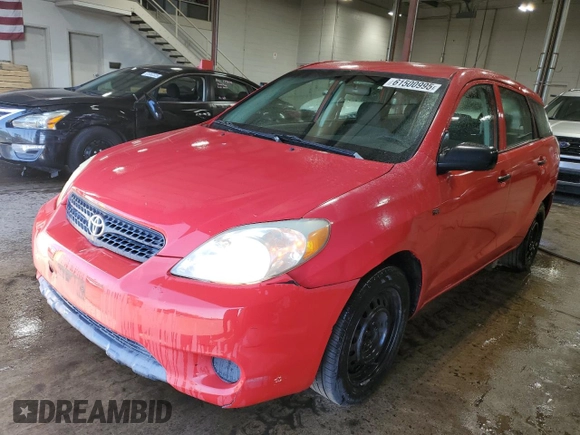 2006 Toyota Matrix STD with VIN 2T1KR32E96C603651, listed as a Copart auction lot 61500995 with 192,651 mi miles and Salvage title. Bid and sale history available at DreamBid. Image 1.