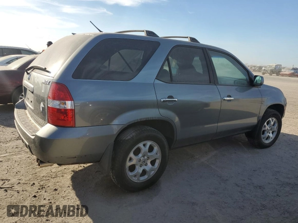 2002 Acura MDX Touring Pkg with VIN 2HNYD18642H509636, listed as a Copart auction lot 74364754 with 0 mi miles and Non Repairable. Bid and sale history available at carsss.com. Image 3.