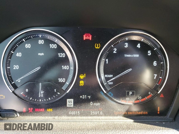2020 BMW 2 Series 230i xDrive with VIN WBA2J3C03L7E78623, listed as a Copart auction lot 88982775 with 44,615 mi miles and Salvage Title. Bid and sale history available at carsss.com. Image 9.