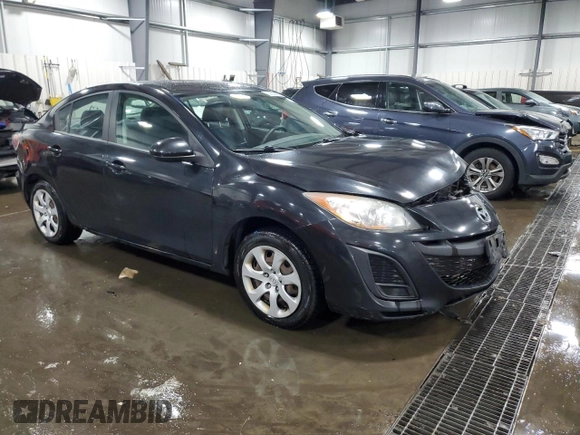 2010 Mazda 3 i Sport with VIN JM1BL1SFXA1264622, listed as a Copart auction lot 60656605 with 186,508 mi miles and Salvage title. Bid and sale history available at DreamBid. Image 4.