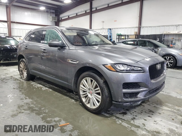 2019 Jaguar F-Pace 30t Portfolio z VIN SADCN2GX9KA357787, wystawiony jako Copart lot #56532995 z przebiegiem 97 594 mil mil oraz Czysty tytuł • Clean title. Historia ofert i sprzedaży dostępna na DreamBid. Obrazek 4.