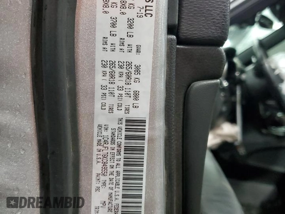 2019 Jeep Grand Cherokee Trailhawk with VIN 1C4RJFLT6KC849550, listed as a Copart auction lot 84006364 with 54,518 mi miles and Salvage title. Bid and sale history available at DreamBid. Image 14.
