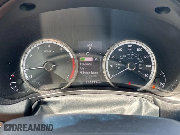 2017 Lexus NX 200t with VIN JTJBARBZ8H2111463, listed as a Copart auction lot 58987995 with 254,433 mi miles and Clean title. Bid and sale history available at DreamBid. Image 8.