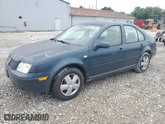 2002 Volkswagen Jetta with VIN 3VWRB69M82M035540, listed as a Copart auction lot 63227755 with 165,655 mi miles and Clean title. Bid and sale history available at DreamBid. Image 1.