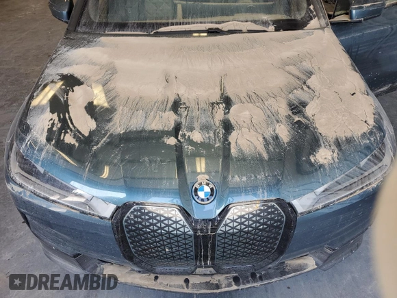 2023 BMW iX xDrive50 with VIN WB523CF0XPCM89410, listed as a Copart auction lot 75018924 with 0 mi miles and Non Repairable. Bid and sale history available at carsss.com. Image 12.