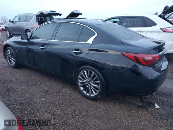 2019 Infiniti Q50 3.0t LUXE with VIN JN1EV7AR7KM551294, listed as a Copart auction lot 85467824 with 70,577 mi miles and Salvage Title. Bid and sale history available at carsss.com. Image 2.