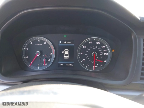 2019 Hyundai Sonata Sport with VIN 5NPE34AF1KH820438, listed as a IAAI auction lot 41353422 with 56,603 mi miles. Bid and sale history available at carsss.com. Image 7.