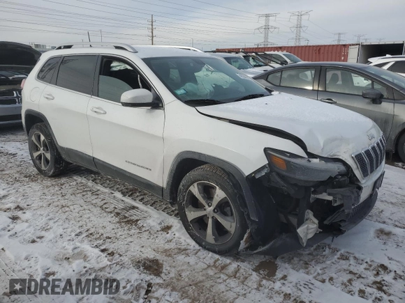 2020 Jeep Cherokee Limited with VIN 1C4PJLDB4LD652545, listed as a Copart auction lot 42247815 with 87,106 mi miles and Salvage title. Bid and sale history available at DreamBid. Image 4.