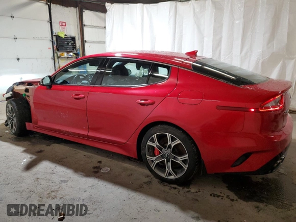 2019 Kia Stinger GT with VIN KNAE35LC5K6047361, listed as a Copart auction lot 48106325 with 130,584 mi miles and Salvage Title. Bid and sale history available at DreamBid. Image 2.