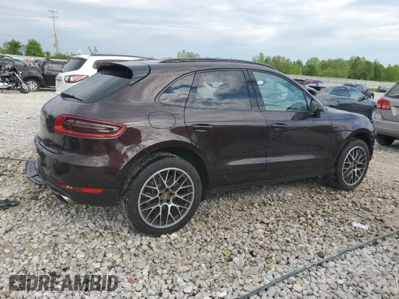 2017 Porsche Macan S with VIN WP1AB2A56HLB15375, listed as a Copart auction lot 58357435 with 112,481 mi miles and Clean title. Bid and sale history available at DreamBid. Image 3.