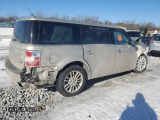 2017 Ford Flex SEL with VIN 2FMGK5C88HBA14256, listed as a Copart auction lot 89164225 with 106,833 mi miles and Salvage Title. Bid and sale history available at carsss.com. Image 3.