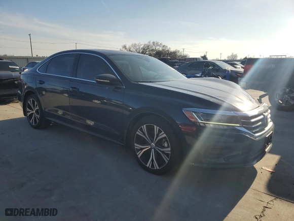 2020 Volkswagen Passat 2.0T SEL with VIN 1VWCA7A34LC019873, listed as a Copart auction lot 45581705 with 36,257 mi miles and Salvage Title. Bid and sale history available at carsss.com. Image 4.