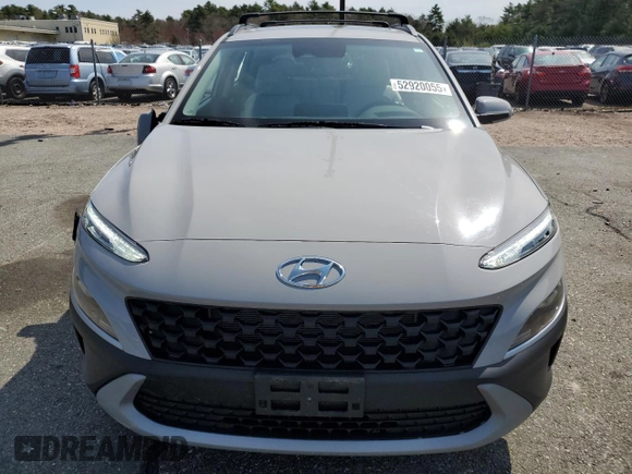 2022 Hyundai Kona SEL with VIN KM8K3CAB7NU878862, listed as a Copart auction lot 52920055 with 18,774 mi miles and Salvage Title. Bid and sale history available at carsss.com. Image 5.