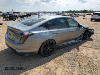 2020 Cadillac CT5 V-Series with VIN 1G6DR5RW4L0141141, listed as a Copart auction lot 68820154 with 21,479 mi miles and Salvage Title. Bid and sale history available at carsss.com. Image 3.