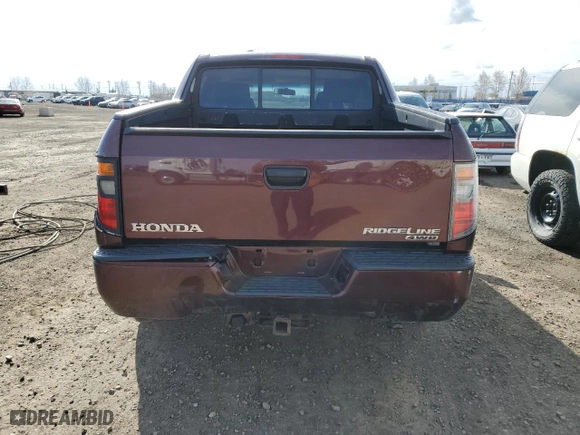 2007 Honda Ridgeline RTS with VIN 2HJYK16407H005181, listed as a Copart auction lot 53492525 with 478,836 mi miles and Salvage Title. Bid and sale history available at carsss.com. Image 6.