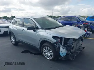 2024 Toyota Corolla Cross L with VIN 7MUAAAAG2RV116884, listed as a IAAI auction lot 42288475 with 10,539 mi miles and . Bid and sale history available at DreamBid. Image 1.
