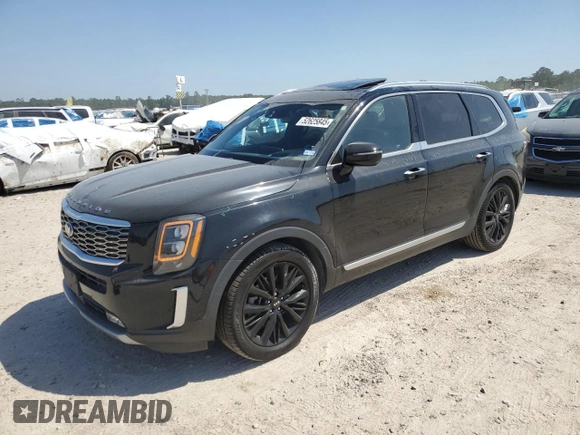 2020 Kia Telluride SX with VIN 5XYP5DHCXLG081206, listed as a Copart auction lot 52625845 with 125,303 mi miles and Clean Title. Bid and sale history available at DreamBid. Image 1.