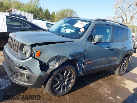 2016 Jeep Renegade Latitude with VIN ZACCJBBT6GPD66773, listed as a IAAI auction lot 41946572 with 156,505 mi miles. Bid and sale history available at carsss.com. Image 15.