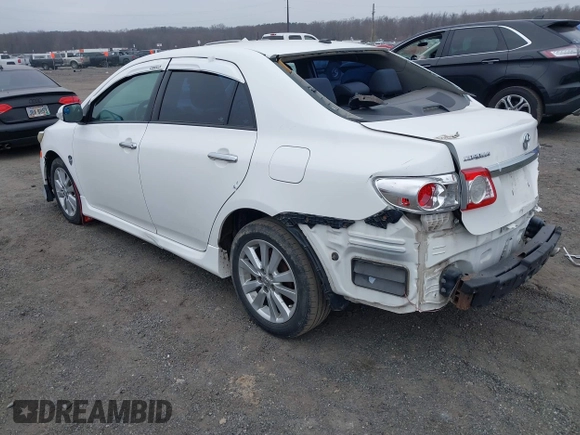 2011 Toyota Corolla L with VIN 2T1BU4EE8BC681039, listed as a IAAI auction lot 41798321 with 195,583 mi miles. Bid and sale history available at carsss.com. Image 3.