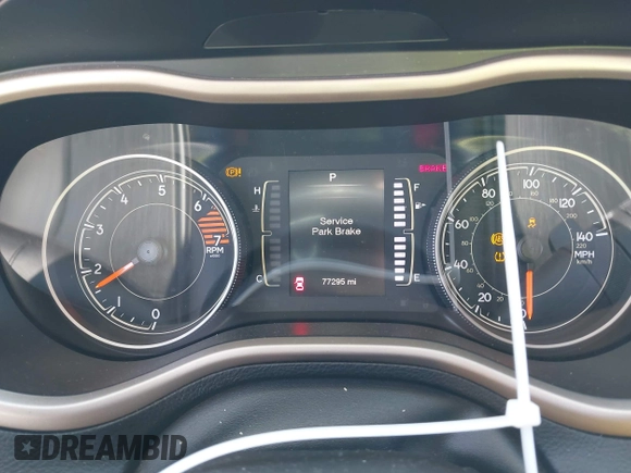 2017 Jeep Cherokee Latitude with VIN 1C4PJLCB9HW577970, listed as a IAAI auction lot 42746241 with 77,295 mi miles and . Bid and sale history available at DreamBid. Image 7.