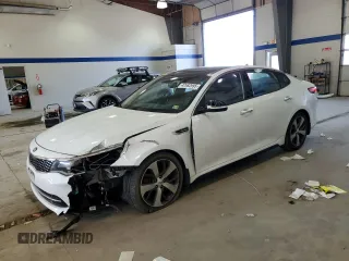 2016 Kia Optima SX Turbo with VIN 5XXGW4L26GG017489, listed as a Copart auction lot 42592995 with 120,423 mi miles and Salvage Title. Bid and sale history available at carsss.com. Image 1.
