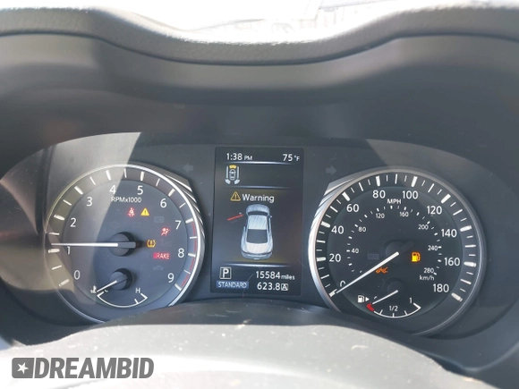 2022 Infiniti Q60 Red Sport 400 with VIN JN1FV7LL5NM680815, listed as a IAAI auction lot 42114128 with 15,584 mi miles and . Bid and sale history available at DreamBid. Image 7.