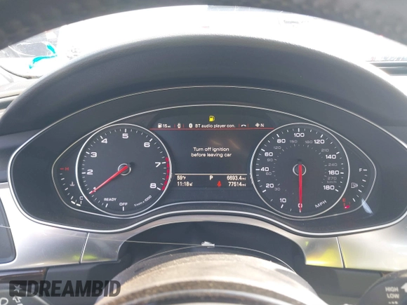2018 Audi A6 Premium with VIN WAUC8AFC1JN011331, listed as a IAAI auction lot 41070804 with 77,514 mi miles. Bid and sale history available at carsss.com. Image 7.