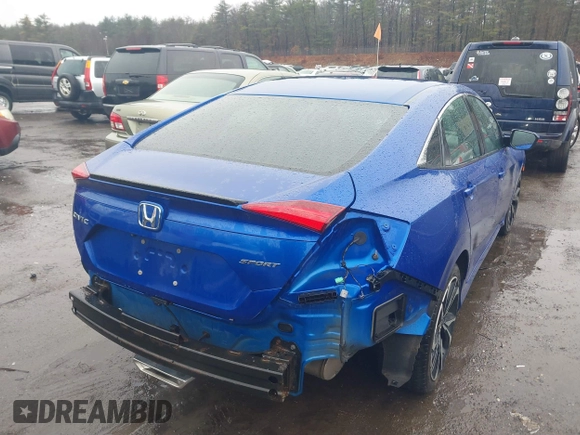 2019 Honda Civic Sport with VIN 2HGFC2F80KH602942, listed as a IAAI auction lot 41785234 with 82,661 mi miles and . Bid and sale history available at DreamBid. Image 4.