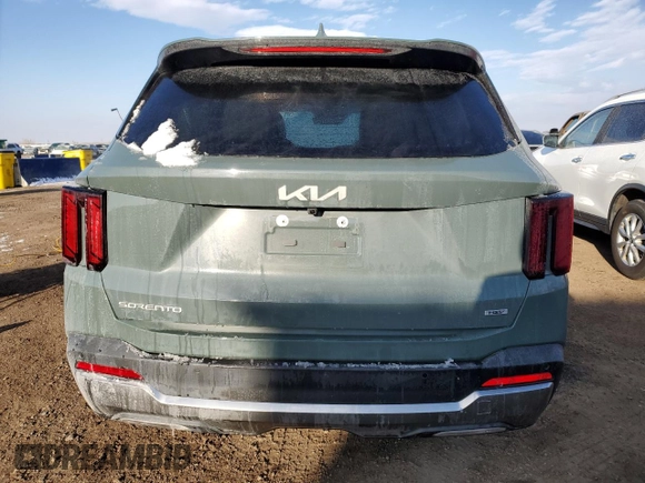 2025 Kia Sorento Hybrid EX with VIN KNDRHDJG4S5317451, listed as a Copart auction lot 45799905 with 4,377 mi miles and Salvage Title. Bid and sale history available at carsss.com. Image 6.