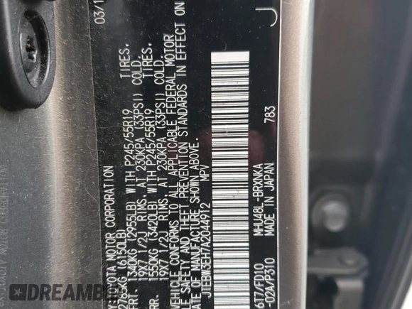 2010 Toyota Highlander z VIN JTEBW3EH7A2044912, wystawiony jako Copart lot #57570865 z przebiegiem 155 350 mil mil oraz Szkoda całkowita • Salvage title. Historia ofert i sprzedaży dostępna na DreamBid. Obrazek 14.