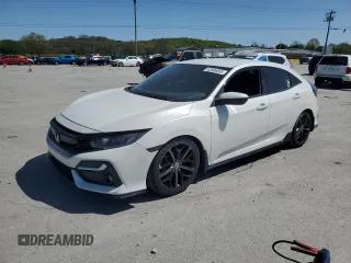 2021 Honda Civic Sport with VIN SHHFK7H47MU225283, listed as a Copart auction lot 52506055 with 77,267 mi miles and Clean Title. Bid and sale history available at DreamBid. Image 1.