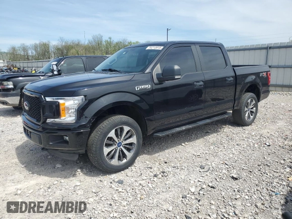 2019 Ford F-150 XL with VIN 1FTEW1EP7KKF06240, listed as a Copart auction lot 54213915 with 29,875 mi miles and Salvage Title. Bid and sale history available at carsss.com. Image 1.