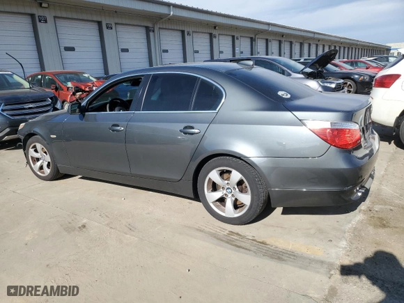 2005 BMW 5 Series 530i with VIN WBANA73515B814704, listed as a Copart auction lot 46700335 with 105,299 mi miles and Salvage Title. Bid and sale history available at carsss.com. Image 2.