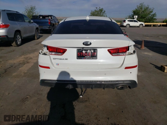 2019 Kia Optima LX z VIN 5XXGT4L39KG318509, wystawiony jako Copart lot #54781755 z przebiegiem 84 408 mil mil oraz Szkoda całkowita • Salvage title. Historia ofert i sprzedaży dostępna na DreamBid. Obrazek 6.