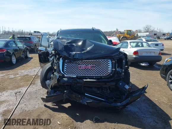 2017 GMC Yukon Denali with VIN 1GKS2CKJ0HR185365, listed as a IAAI auction lot 41856187 with 107,641 mi miles. Bid and sale history available at carsss.com. Image 11.