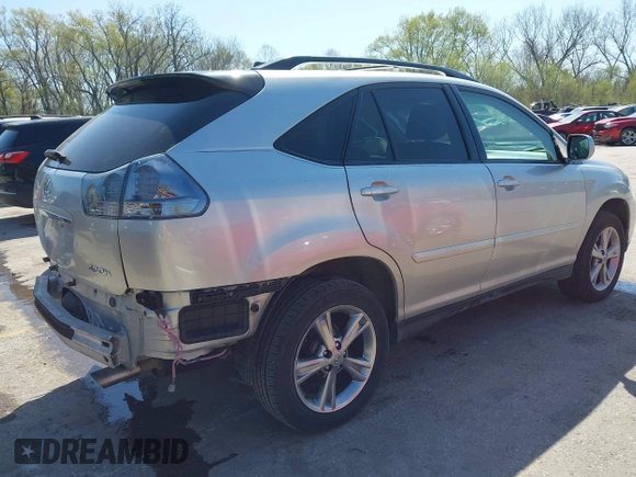2006 Lexus RX 400h with VIN JTJHW31U360004554, listed as a IAAI auction lot 41986115 with 224,512 mi miles and . Bid and sale history available at DreamBid. Image 4.