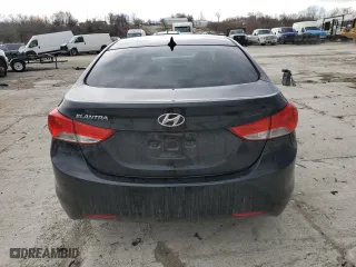 2013 Hyundai Elantra GLS with VIN 5NPDH4AE3DH173015, listed as a Copart auction lot 46912105 with 165,569 mi miles and Salvage Title. Bid and sale history available at carsss.com. Image 6.