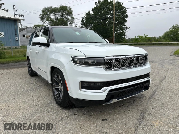 2022 Jeep Grand Wagoneer Series I with VIN 1C4SJVEJ7NS191397, listed as a Copart auction lot 60571015 with 18,595 mi miles and Clean title. Bid and sale history available at DreamBid. Image 1.