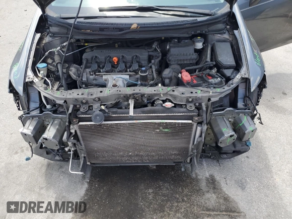 2013 Honda Civic LX with VIN 19XFB2F50DE093862, listed as a Copart auction lot 54734945 with 105,955 mi miles and Salvage Title. Bid and sale history available at DreamBid. Image 11.