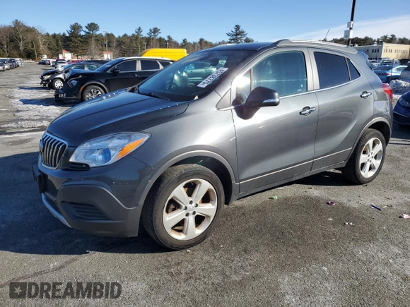 2016 Buick Encore with VIN KL4CJESB0GB669108, listed as a Copart auction lot 45738775 with 104,762 mi miles and Salvage Title. Bid and sale history available at DreamBid. Image 1.
