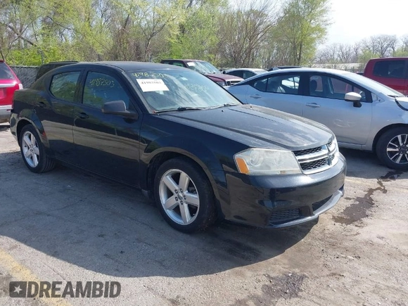 2013 Dodge Avenger SE with VIN 1C3CDZAB7DN519145, listed as a IAAI auction lot 41987503 with 122,121 mi miles and . Bid and sale history available at DreamBid. Image 1.