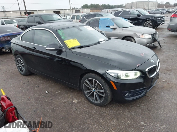 2018 BMW 2 Series 230i with VIN WBA2J1C50JVD09751, listed as a IAAI auction lot 41440752 with 71,700 mi miles. Bid and sale history available at carsss.com. Image 1.