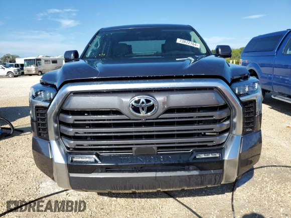 2022 Toyota Tundra 2WD Limited with VIN 5TFJA5AB6NX001537, listed as a Copart auction lot 73872764 with 24,564 mi miles and Salvage Title. Bid and sale history available at carsss.com. Image 5.