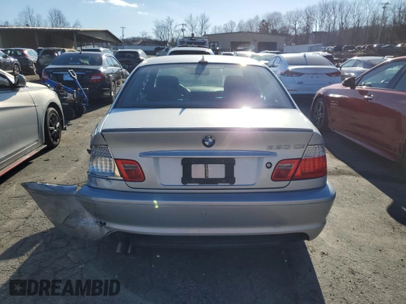 2006 BMW 3 Series 330Ci with VIN WBABD53436PE10042, listed as a Copart auction lot 84973744 with 128,121 mi miles and Salvage Title. Bid and sale history available at carsss.com. Image 6.