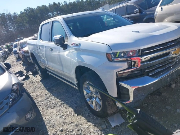 2019 Chevrolet Silverado 1500 LTZ with VIN 1GCUYGEL3KZ123666, listed as a IAAI auction lot 41145149 with 70,043 mi miles. Bid and sale history available at carsss.com. Image 1.