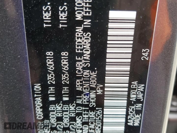 2024 Lexus NX 350h Premium with VIN JTJGKCEZ4R5015261, listed as a Copart auction lot 54231705 with 9,007 mi miles and Salvage title. Bid and sale history available at DreamBid. Image 13.
