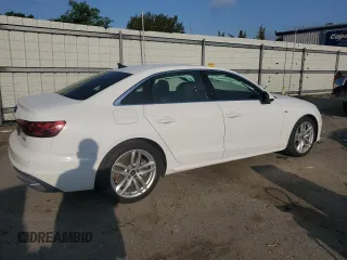 2023 Audi A4 S line Premium Plus with VIN WAUEAAF42PA020089, listed as a Copart auction lot 50093875 with 43,576 mi miles and Salvage Title. Bid and sale history available at DreamBid. Image 3.