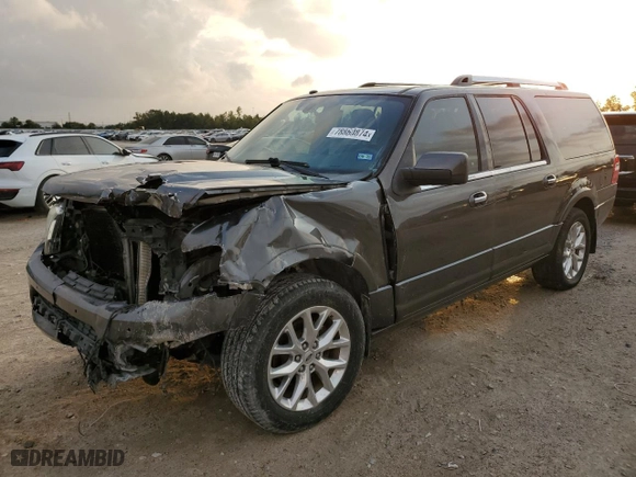 2017 Ford Expedition EL Limited with VIN 1FMJK1KT5HEA32853, listed as a Copart auction lot 78860874 with 67,192 mi miles and Salvage Title. Bid and sale history available at carsss.com. Image 1.