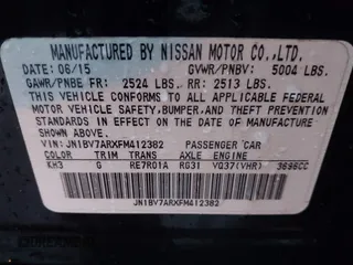 2015 Infiniti Q50 Premium z VIN JN1BV7ARXFM412382, wystawiony jako IAAI lot #40776813 z przebiegiem 66 406 mil mil oraz . Historia ofert i sprzedaży dostępna na DreamBid. Obrazek 9.